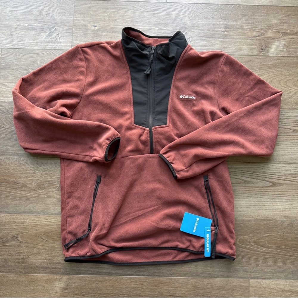 Men’s Columbia Sequoia Grove Half Zip Fleece Red